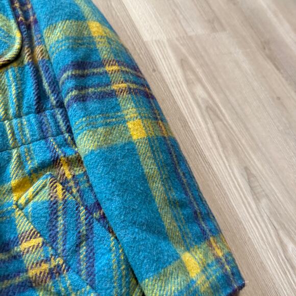 Women's Vintage 1940's Canadian Sportswear Silpit Blue Wool Lined Jacket Sz 10 - Picture 6 of 11